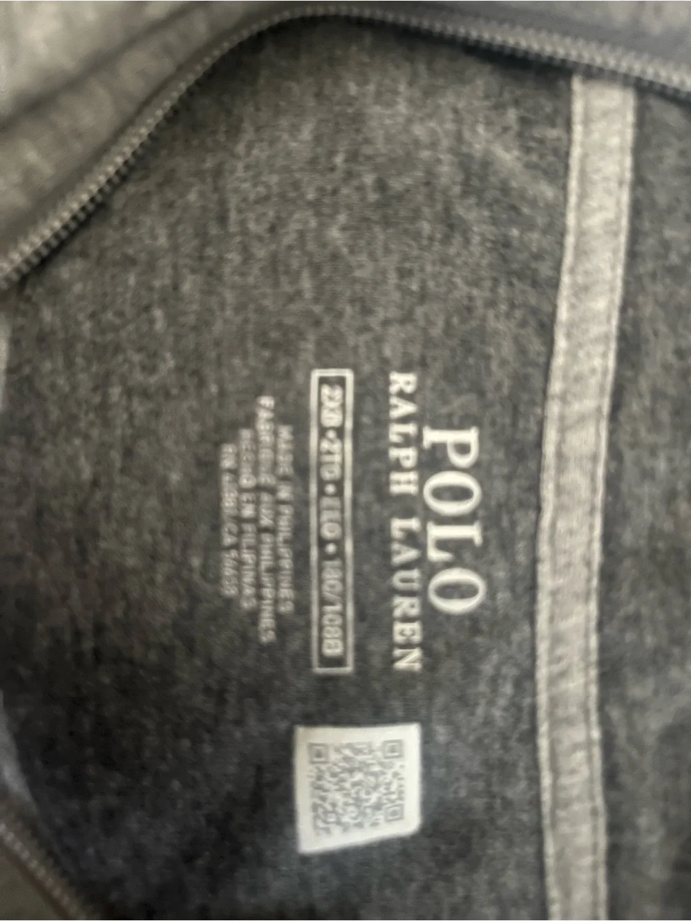 Polo by Ralph Lauren Men’s Gray Quarter-Zip Sweatshirt